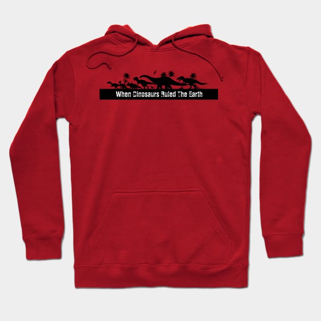 Dinosaur Silhouettes Hoodie by SakuraDragon